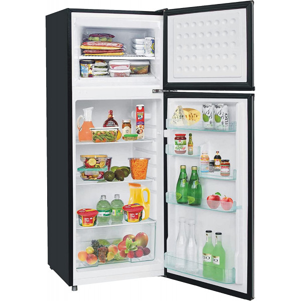 RCA 2 Door Apartment Refrigerator+Freezer, Stainless